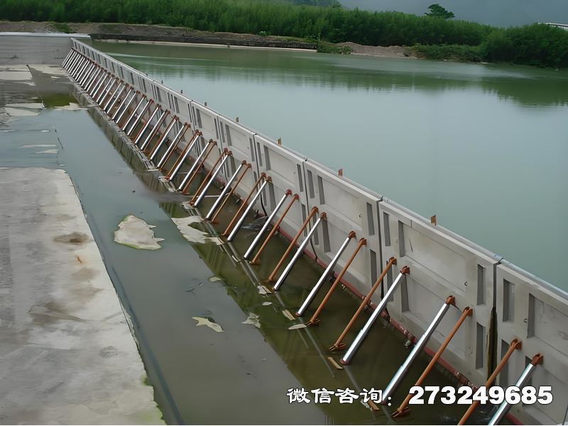 昆都仑河道生态补水坝