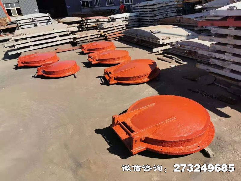 贡觉县铸铁圆型管道拍门